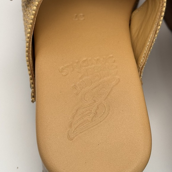 Ancient Greek Women's Clogs Beige Marilisa Sandals Size EU 37 Or US 7/6.5 - Picture 8 of 15